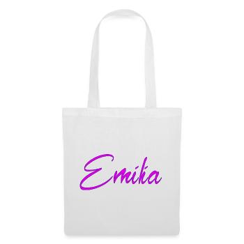 Emilia Neon Script - Stoffbeutel - Weiß - Vorne