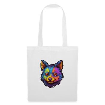 Schipperke Hunderasse Cartoon Kawaii Illustration - Stoffbeutel - Weiß - Vorne