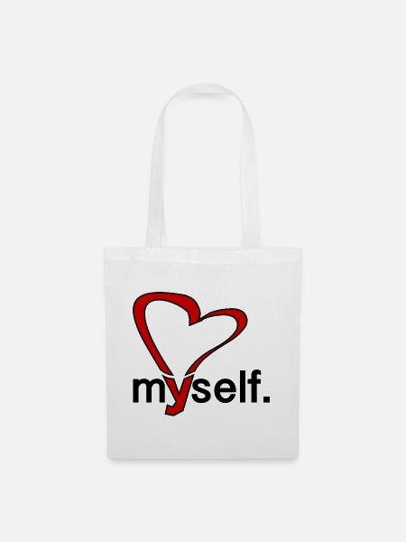 love myself. - Stoffbeutel - Weiß
