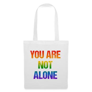 You are not alone - Regenbogen - Stoffbeutel - Weiß - Vorne