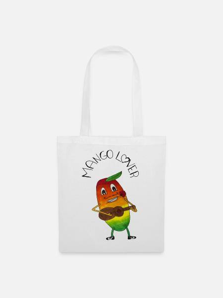 MangoLover – romantische Mango, Latin Lover - Stoffbeutel - Weiß