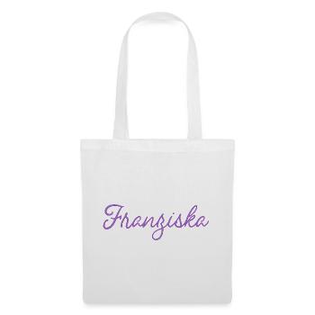 Name Franziska  - Stoffbeutel - Weiß - Vorne