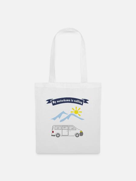 motorhome is calling - Stoffbeutel - Weiß