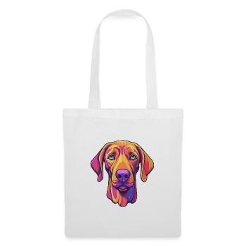 Rhodesian Ridgeback Hunderasse Cartoon Kawaii Illus - Stoffbeutel - Weiß - Vorne