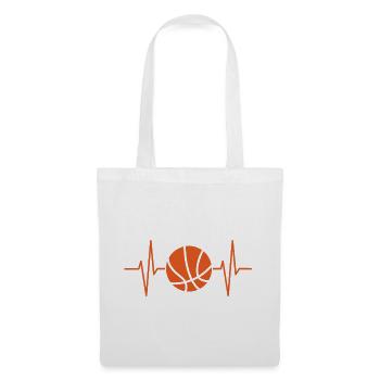 Heartbeat Basketball - Stoffbeutel - Weiß - Vorne