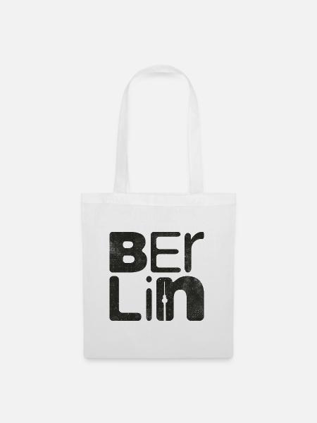 Berliner Kreuzberg Hauptstadt Souvenir Berlin - Stoffbeutel - Weiß