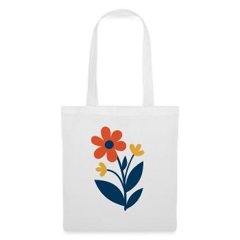 Florale Formen – frisch & farbenfroh - Stoffbeutel - Weiß - Vorne