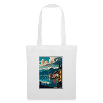 Bregenz Österreich Vintage Reiseposter WPA Souvenir - Stoffbeutel - Weiß - Vorne