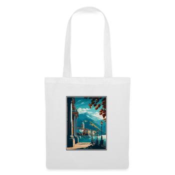 Locarno Schweiz Vintage Reiseposter Souvenir - Stoffbeutel - Weiß - Vorne