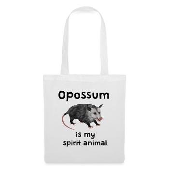 Opossum is my Spirit Animal - Lustiges Seelentier - Stoffbeutel - Weiß - Vorne