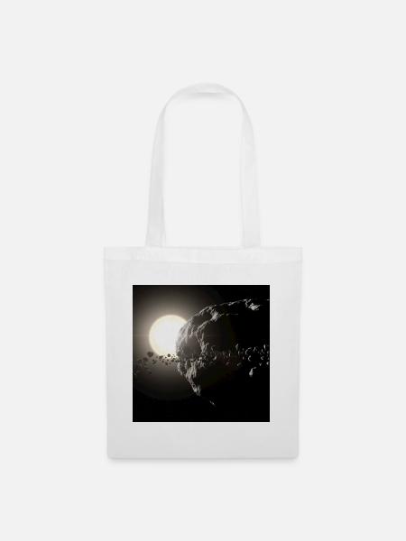 Mond und Sternenhimmel - Stoffbeutel - Weiß