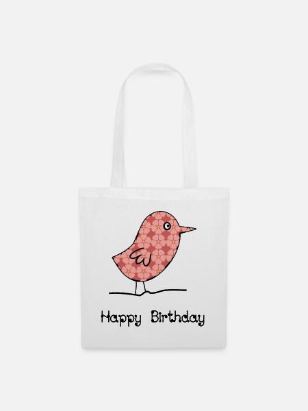 JAHRESTAG. ALLES GUTE ZUM GEBURTSTAG!. ALLES GUTE ZUM GEBURTSTAG!. - Stoffbeutel - Weiß
