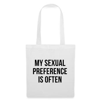My sexual preference is often - Stoffbeutel - Weiß - Vorne