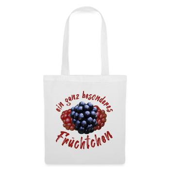 Früchtchen Brombeeren Beeren - Stoffbeutel - Weiß - Vorne