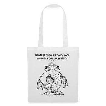 Asterix Fruits B W - Stoffbeutel - Weiß - Vorne