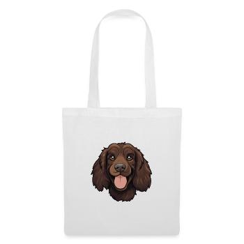Boykin Spaniel Hunderasse Aquarell Karikatur Kawaii - Stoffbeutel - Weiß - Vorne