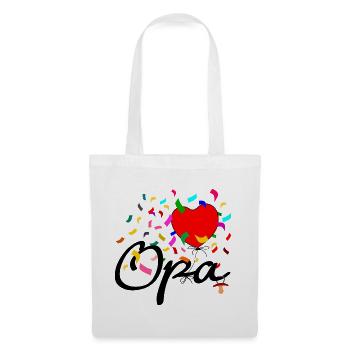 Opa Konfetti - Stoffbeutel - Weiß - Vorne