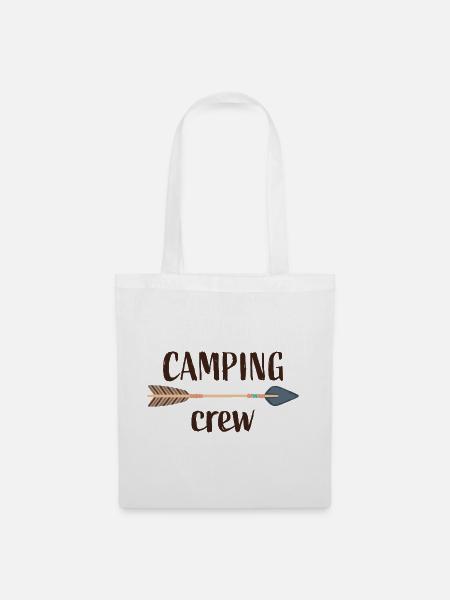 camping crew - Stoffbeutel - Weiß