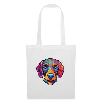 Perro de Presa Mallorquinische Hunderasse Cartoon Kawaii - Stoffbeutel - Weiß - Vorne