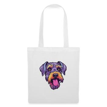 Mittelschnauze Hunderasse Cartoon Kawaii Illustrati - Stoffbeutel - Weiß - Vorne