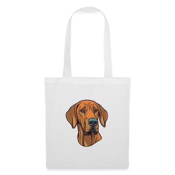 Rhodesian Ridgeback Hunderasse Cartoon Kawaii Illus - Stoffbeutel - Weiß - Vorne