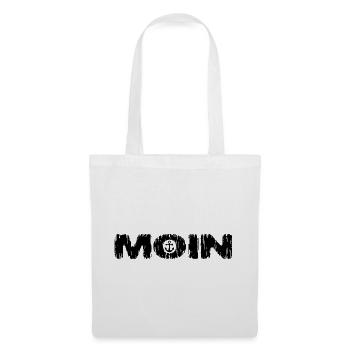 MOIN - Anker Hipster Norden Hamburg Moinmoin - Stoffbeutel - Weiß - Vorne