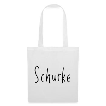 Schurke - Handschrift Statement schwarz - Stoffbeutel - Weiß - Vorne