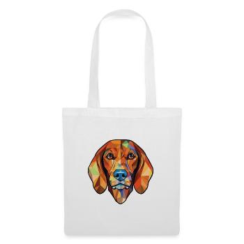 Bosnischer rauer Jagdhund Hunderasse Aquarell - Stoffbeutel - Weiß - Vorne