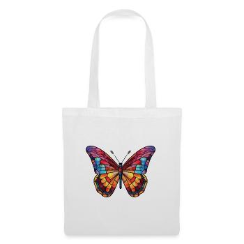 Schmetterling Bunte Aquarell-Tierillustration - Stoffbeutel - Weiß - Vorne