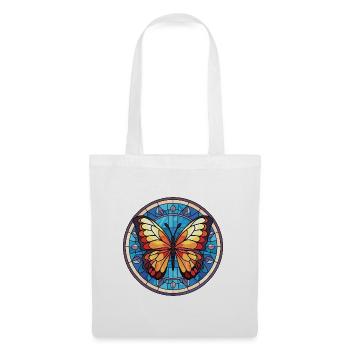Schmetterling Bunte Aquarell-Tierillustration - Stoffbeutel - Weiß - Vorne