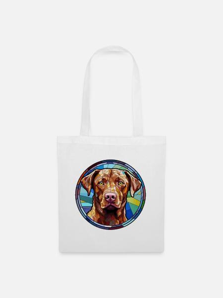 Chesapeake Bay Retriever Hunderasse Aquarell Glas - Stoffbeutel - Weiß