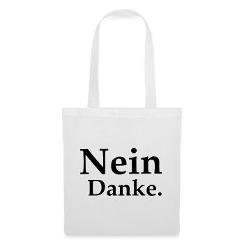 Nein Danke - Stoffbeutel - Weiß - Vorne