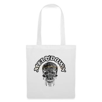 Meltdown Skull - Stoffbeutel - Weiß - Vorne