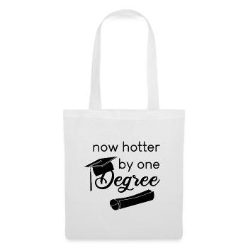 now hotter by one degree - Stoffbeutel - Weiß - Vorne