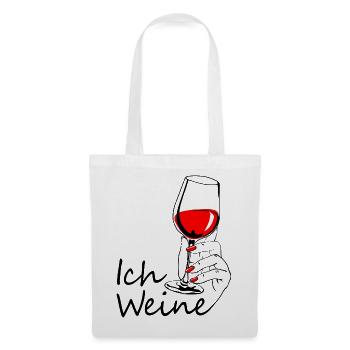 Ich weine - Stoffbeutel - Weiß - Vorne