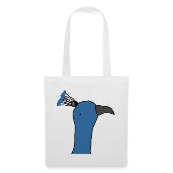 Pfau - Stoffbeutel - Weiß - Vorne