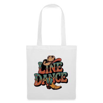 Line Dance mein Hobby - meine Passion - mein Ding - Stoffbeutel - Weiß - Vorne