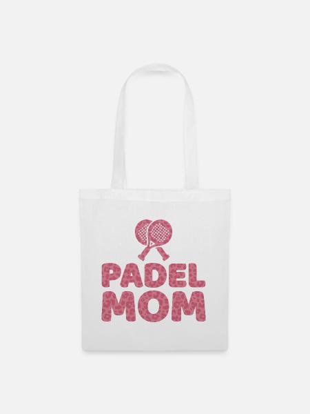 Padel Mama Padelspielerin Padel-Tennis Mutter Mom - Stoffbeutel - Weiß