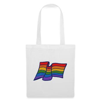 Stolz Regenbogenwelle - Stoffbeutel - Weiß - Vorne