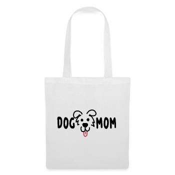 Hund Dog Mom - Stoffbeutel - Weiß - Vorne