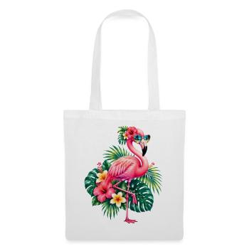 Niedlicher Flamingo Süße Flamingos - Stoffbeutel - Weiß - Vorne