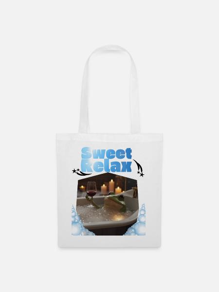 Sweet_Relax_-4500_x_5400_px- - Stoffbeutel - Weiß