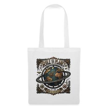 Rule_the_Planet_-_Steampunk - Stoffbeutel - Weiß - Vorne