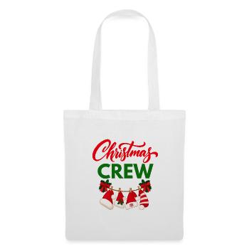 Weihnachts-Crew - Stoffbeutel - Weiß - Vorne