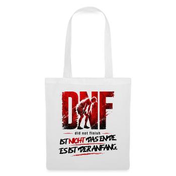 DNF ist nicht das Ende - Läufer Motivation - Stoffbeutel - Weiß - Vorne