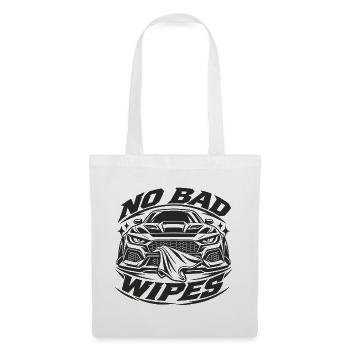 No Bad Wipes Autografik Front - Stoffbeutel - Weiß - Vorne