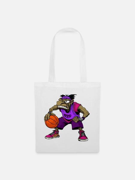 B-Ball Hip-Hop Rap - Stoffbeutel - Weiß