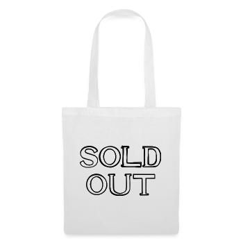 Sold Out Schriftzug handgezeichnet - Stoffbeutel - Weiß - Vorne
