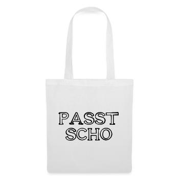 Passt scho Schriftzug handgezeichnet - Stoffbeutel - Weiß - Vorne
