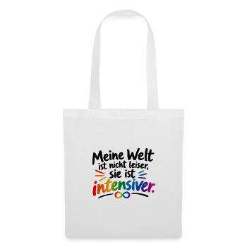 Intensiver Regenbogen Infinity - Stoffbeutel - Weiß - Vorne
